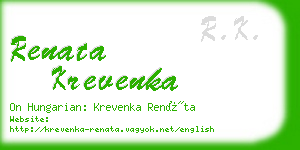 renata krevenka business card